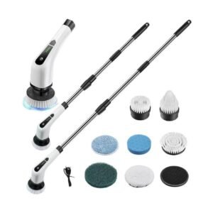 Brush Electric Giratorio with 7 Cabezales for Cleansing Home