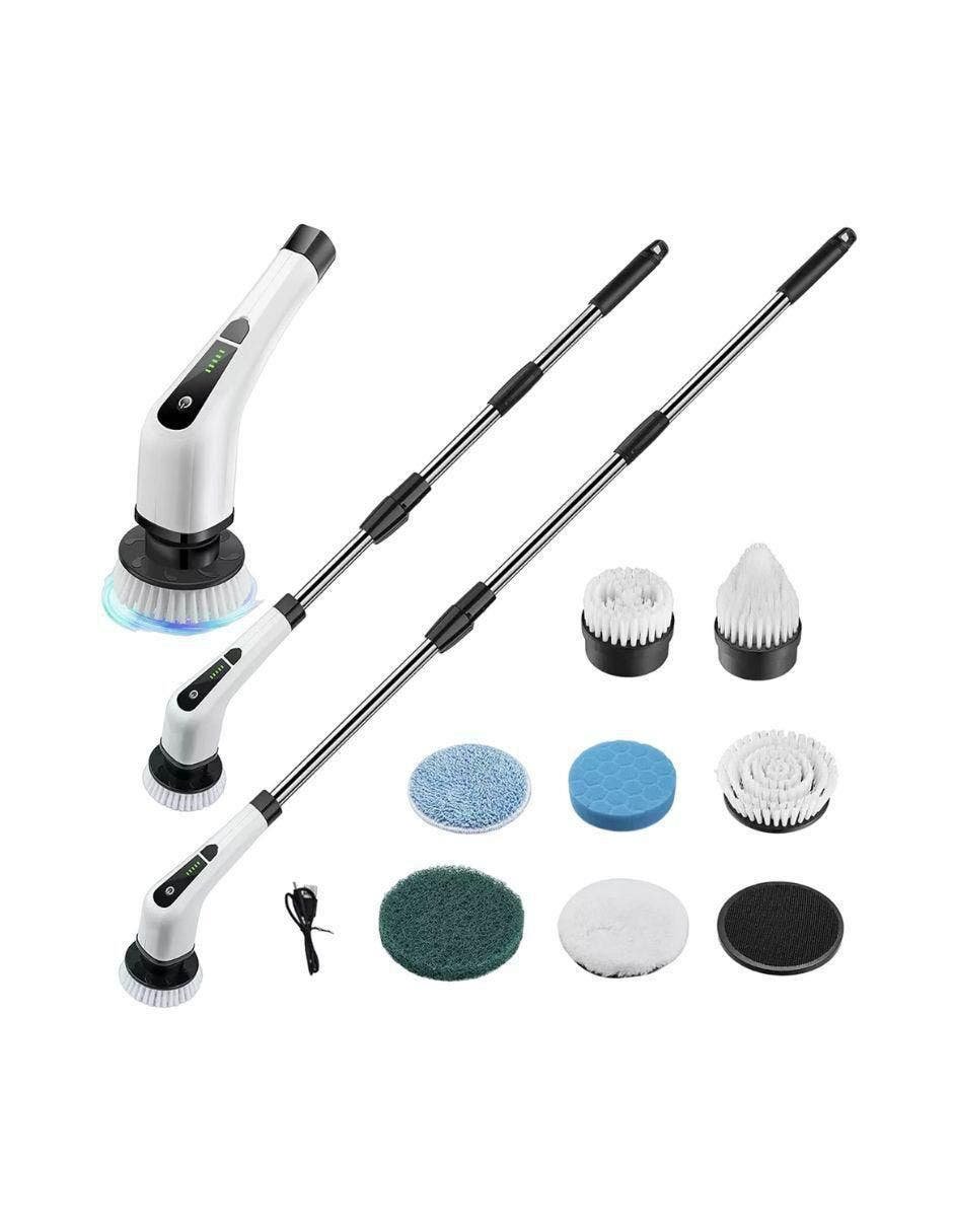Brush Electric Giratorio with 7 Cabezales for Cleansing Home