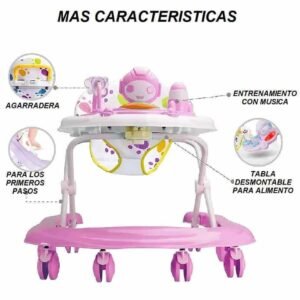 Walker for Baby with 8 Ruedas Antideslizantes & 5 Alturas Ajustables