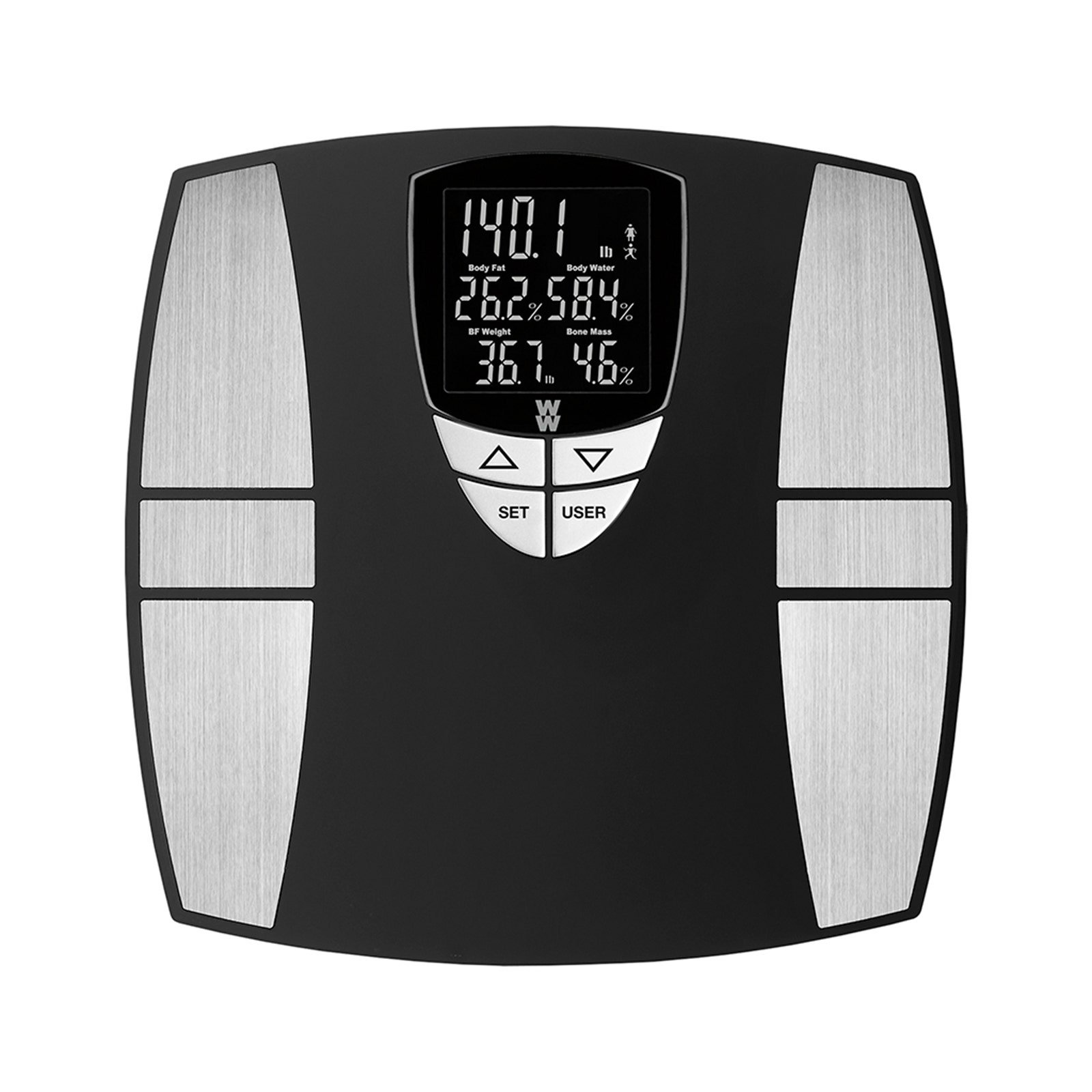 Conair Scale Display Extragrande Black 4 Mediciones