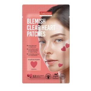 Duopack Purederm Patches Antiacné Hidrocolide in forma Corazón