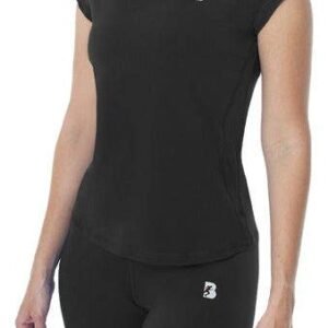 T-Shirt Sports Dry-fit Short Sleeve Women Blacksecretsport