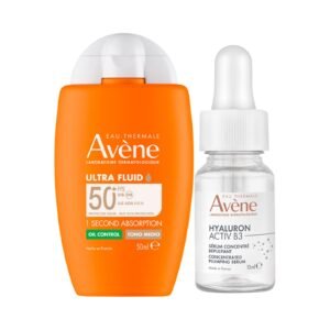 Avene Kit Sunscreen Ultra Fluid Oil Control Shade Medium 50ml + Hyaluron Activ B3 Serum Regenerador 10ml