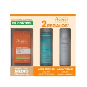 Avene Kit Sunscreen Ultra Fluid Oil Control Light 50Ml + Micellar Water 100Ml + Water Termal 50Ml
