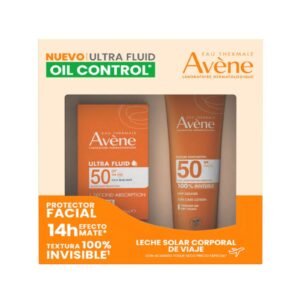 Avene Kit Sunscreen Ultra Fluid Oil Control Invisible 50Ml + Milk Sunscreen Body 100Ml