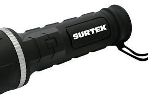 Flashlight Anti-impacto 3 Led 2d 12lm C/ Leash Surtek White Black