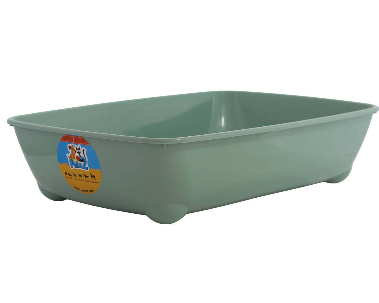 Litter Box Medium Cat Abierto Durable Plastic Belga Pelu2