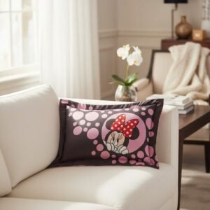Cover Decorativa Standard Concord Minnie Black Microfibra Minnie Black