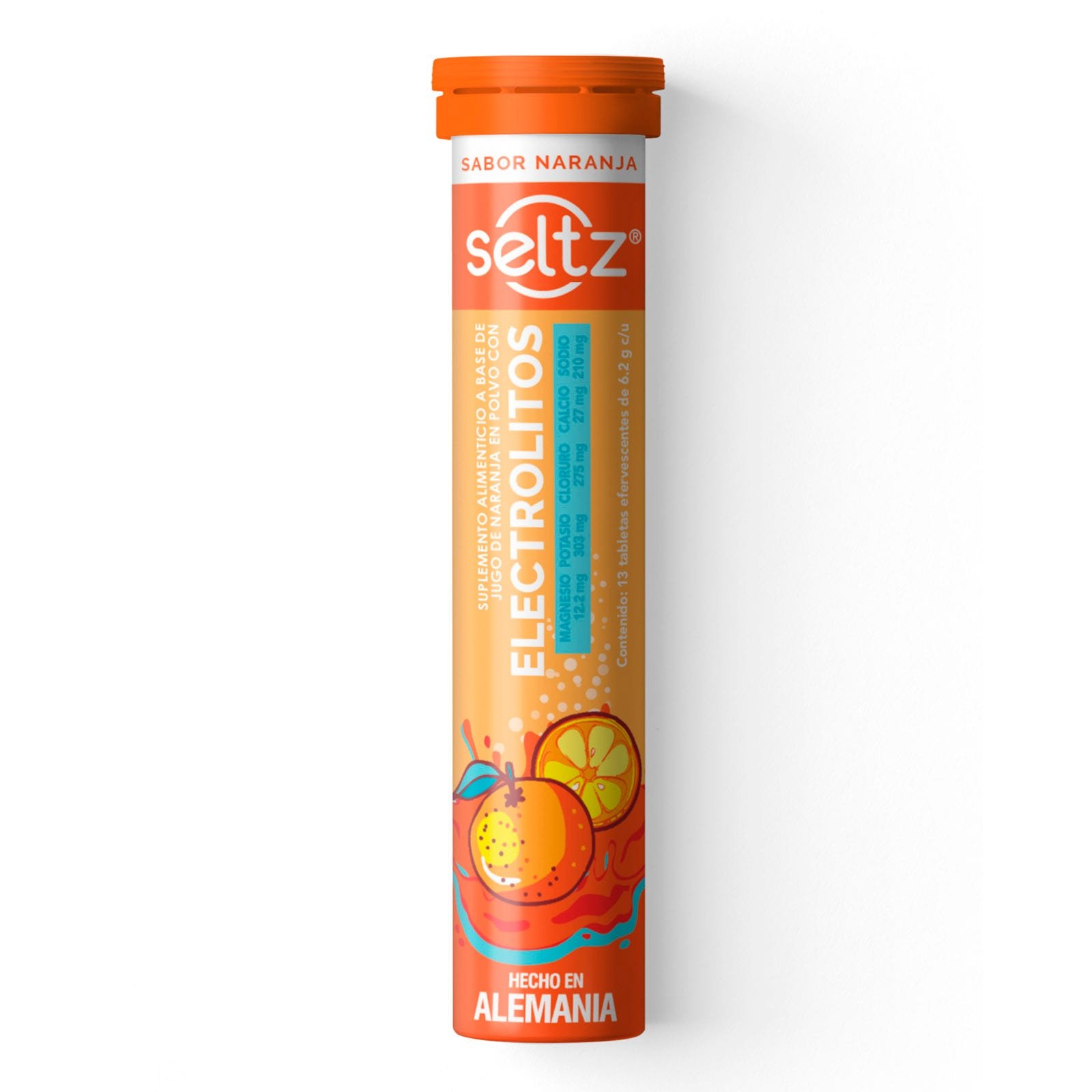 Seltz Elecrolitos Orange Flavor 13 Tablets 6.2 g