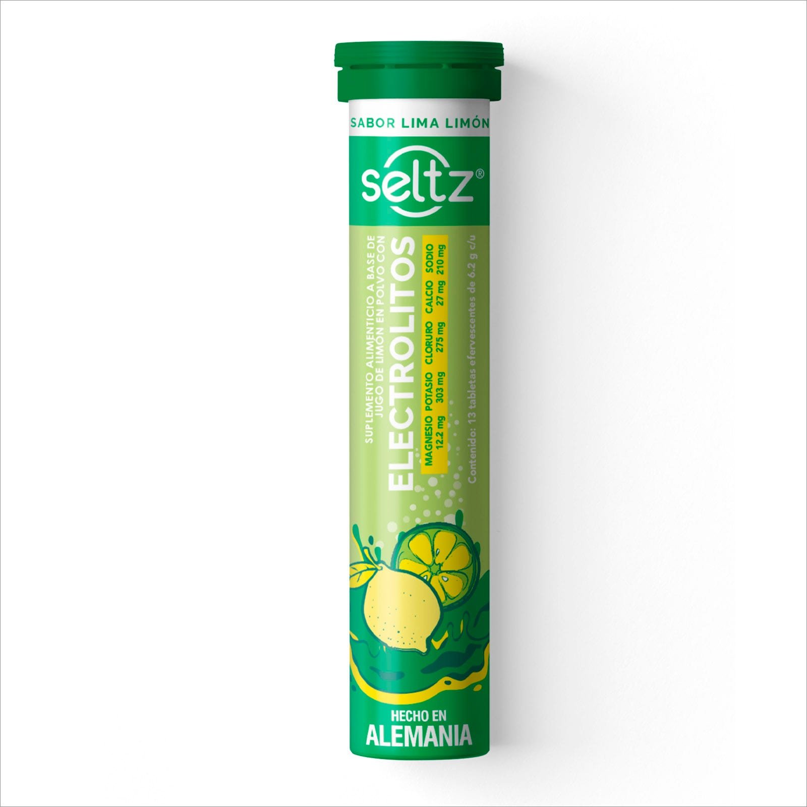 Electrolitos Seltz Flavor Lime Lemon 13 Tablets 6.2 g