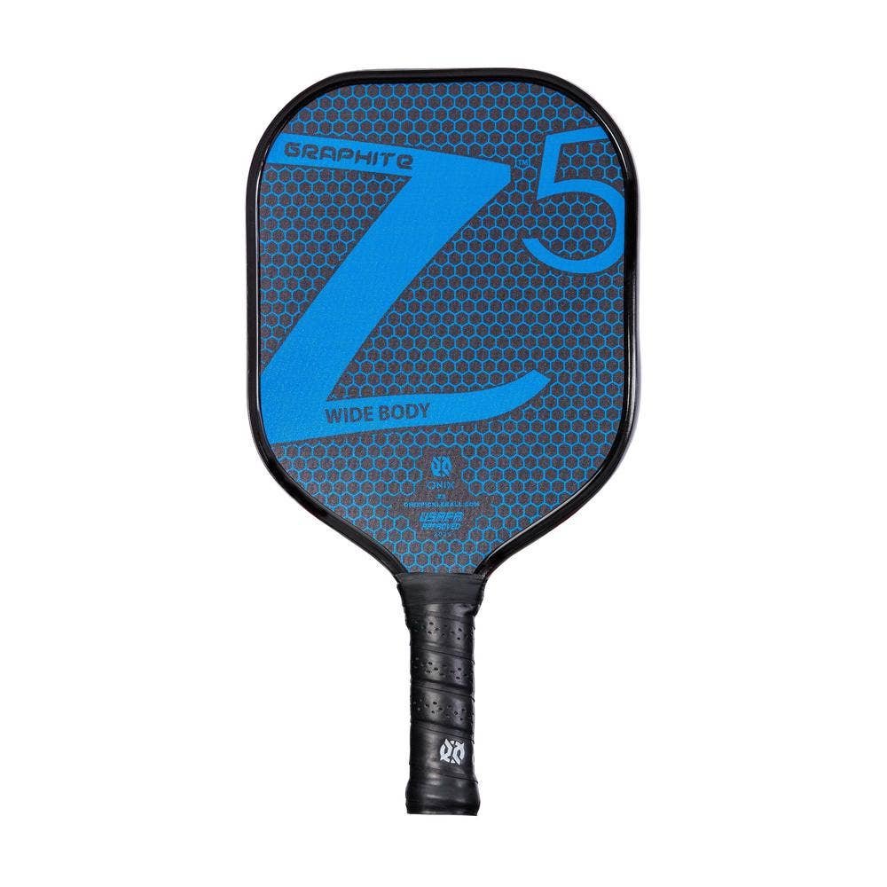 Paleta Pickleball Onix Graphite Z5 Blue with Face Fiber Carbono & Agarre Comfortable