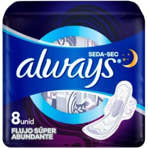 Always Night Sanitary Pads Flujo Super Abundante 8 Units