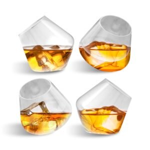 Cups Glass for Whisky Inclinados 4 pcs (325 ml)