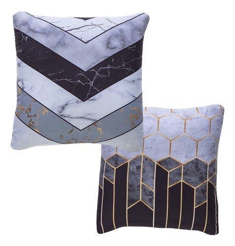 Cushion Decorativo Standard Marmore Gray Bedspreads Concord Gray Estampado