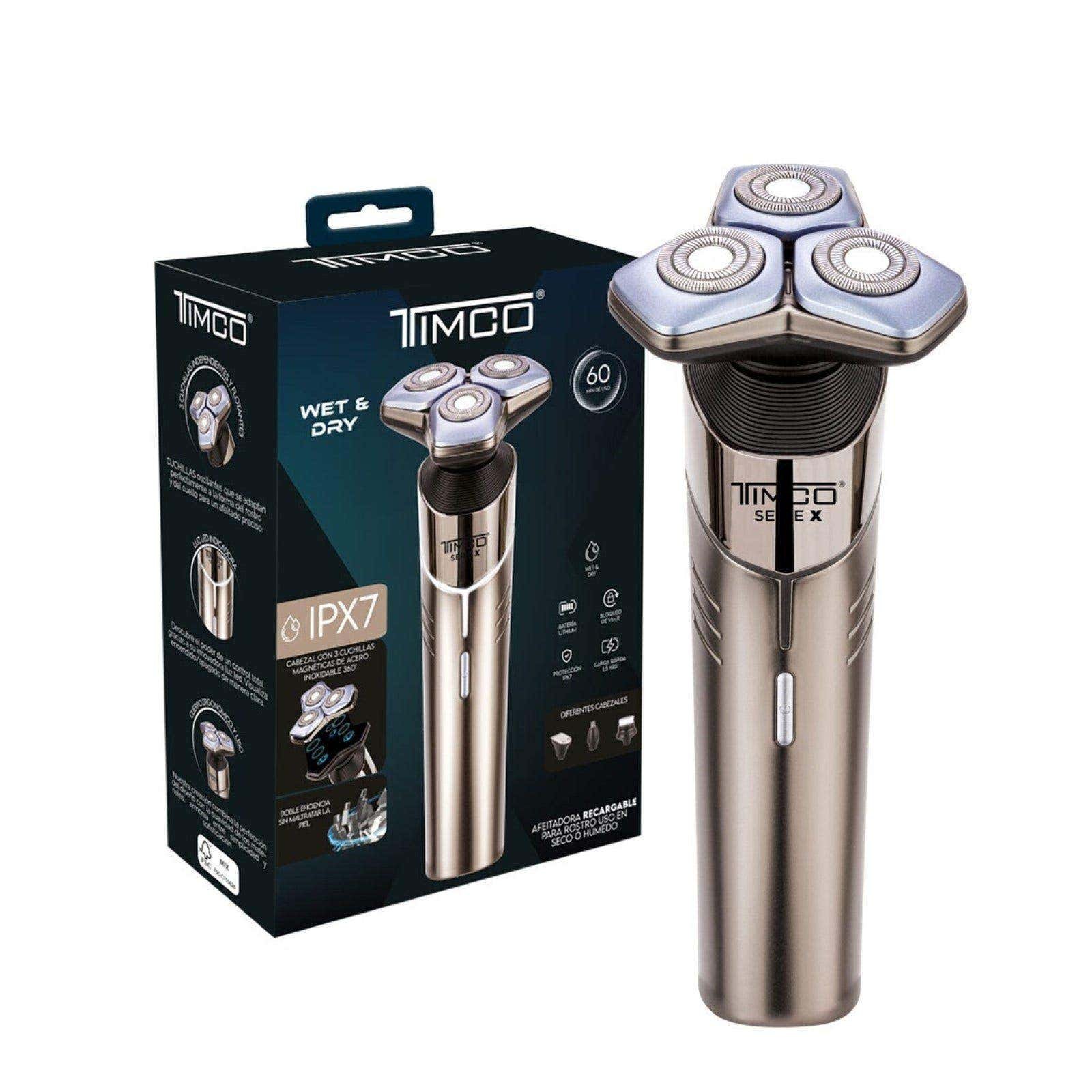 Shaver Electric TIMCO 4 in 1 Rechargeable IPX7 with Cabezales Intercambiables BSK 311