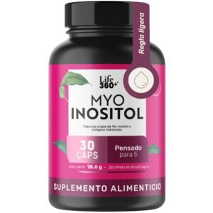 LIFE 360+ Inositol with Collagen Hidrolizado| 30 Capsules | 620 mg