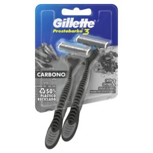 Razor Gillette Prestobarba 3 Carbono, 2 Units