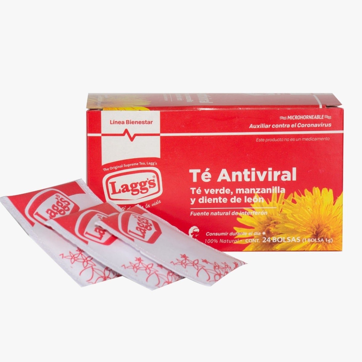 Laggs Antiviral Green Tea Chamomile 24 Sachets
