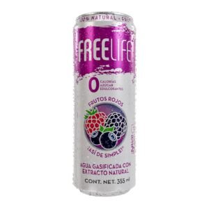 Freelife Water Gasificada Flavor Frutos Rojos 355 ml