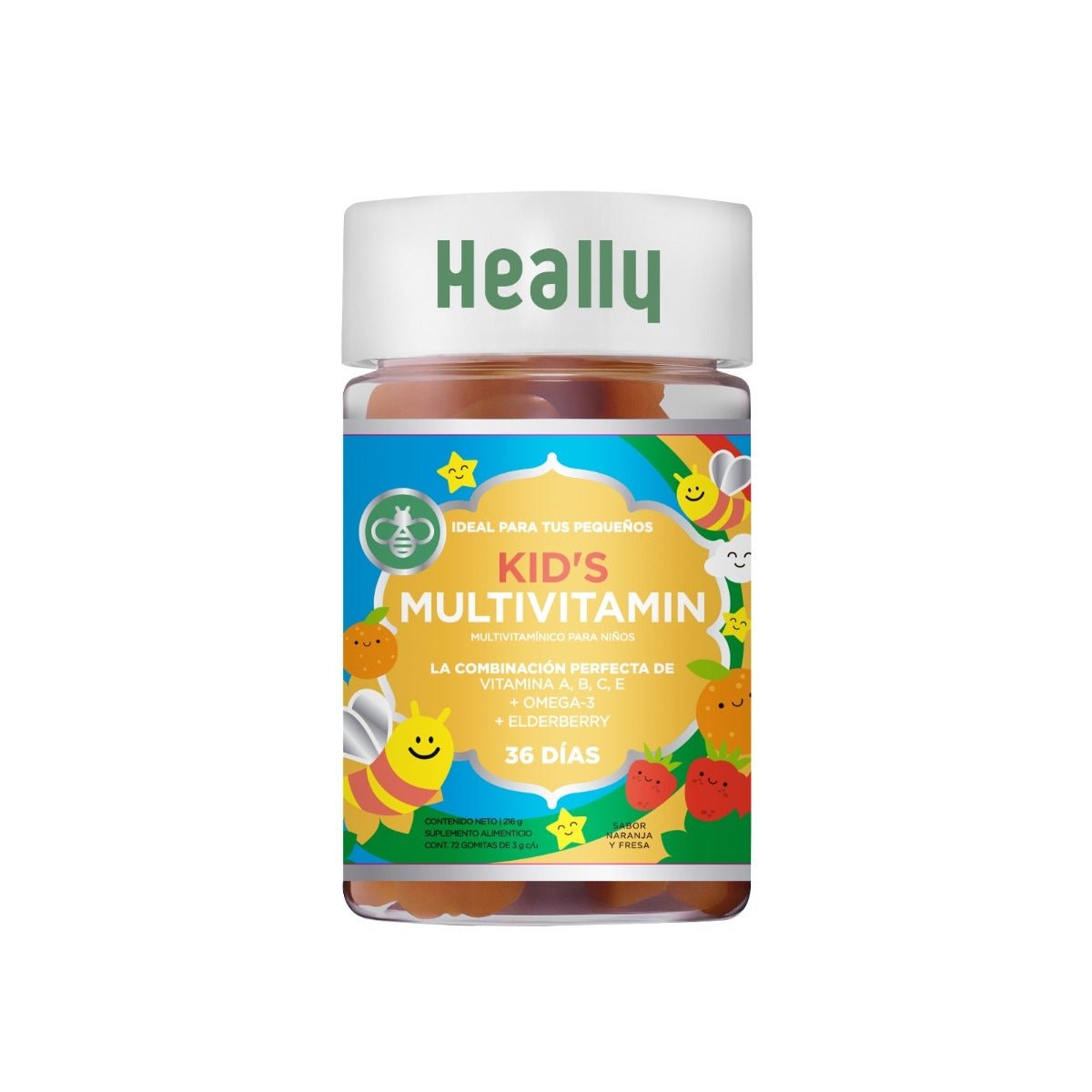 Heally Kids Multivitamin Orange Strawberry 72 Gomitas