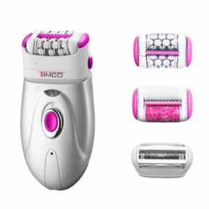 TIMCO Epilator Electric Wireless White Pink
