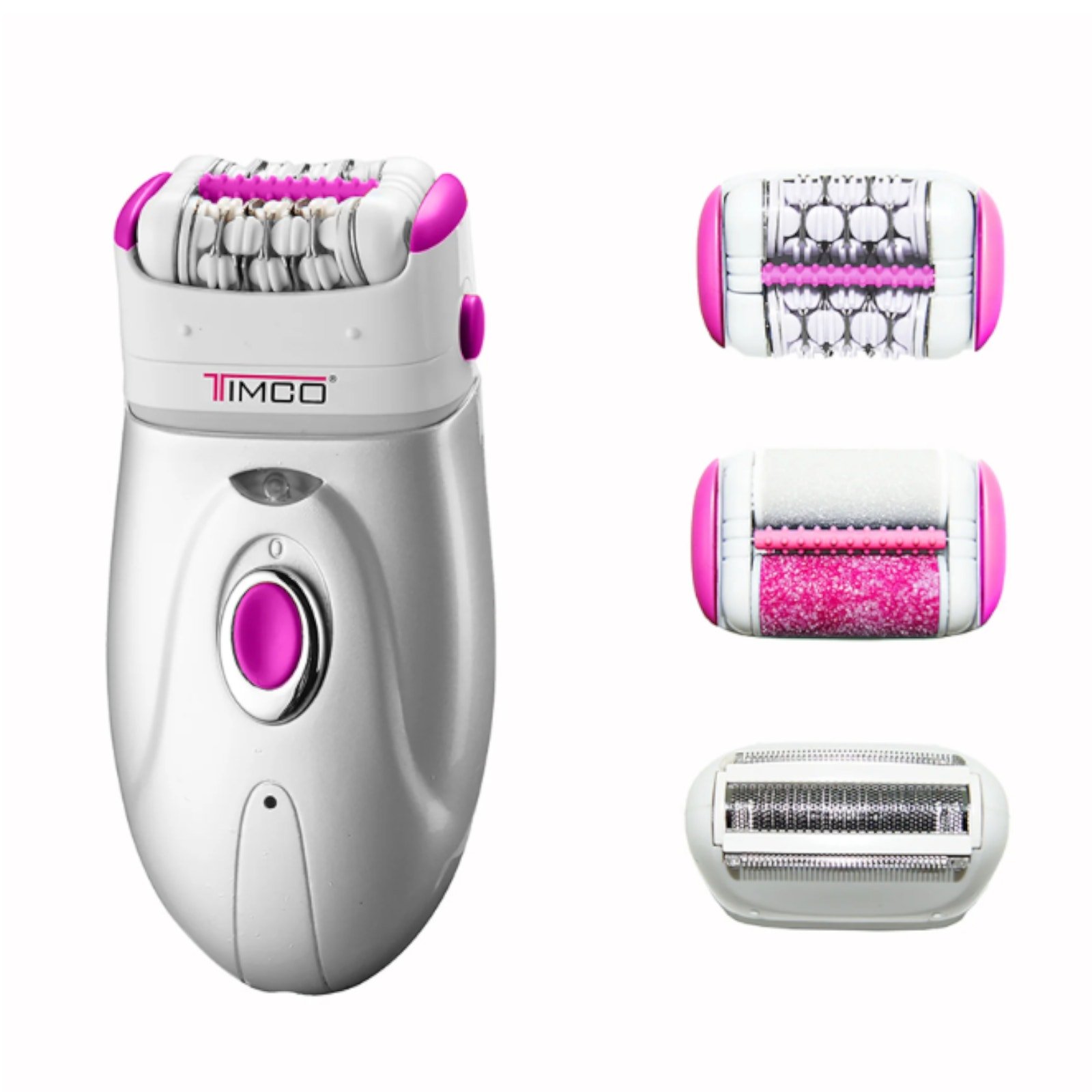 TIMCO Epilator Electric Wireless White Pink