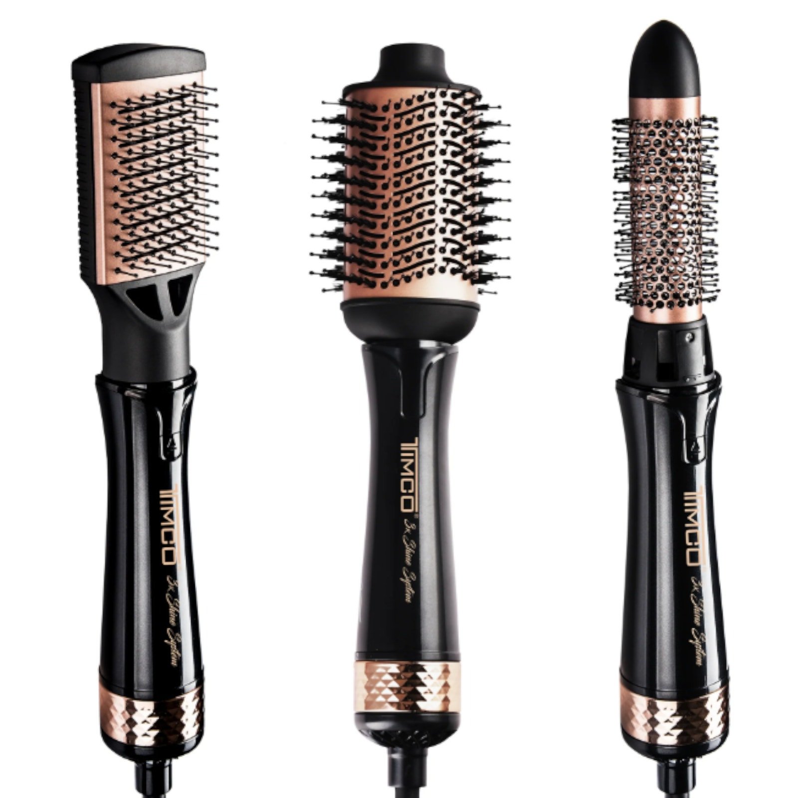 TIMCO Brush Secador Electric 3 Cabezales Aire Hot
