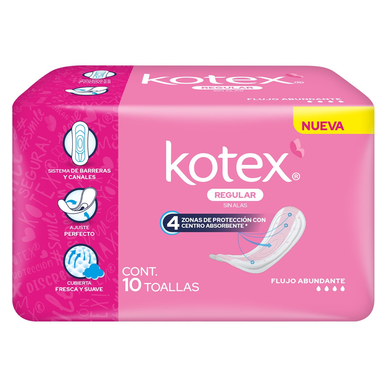 Sanitary Pads Kotex Regular without Alas 10 pcs