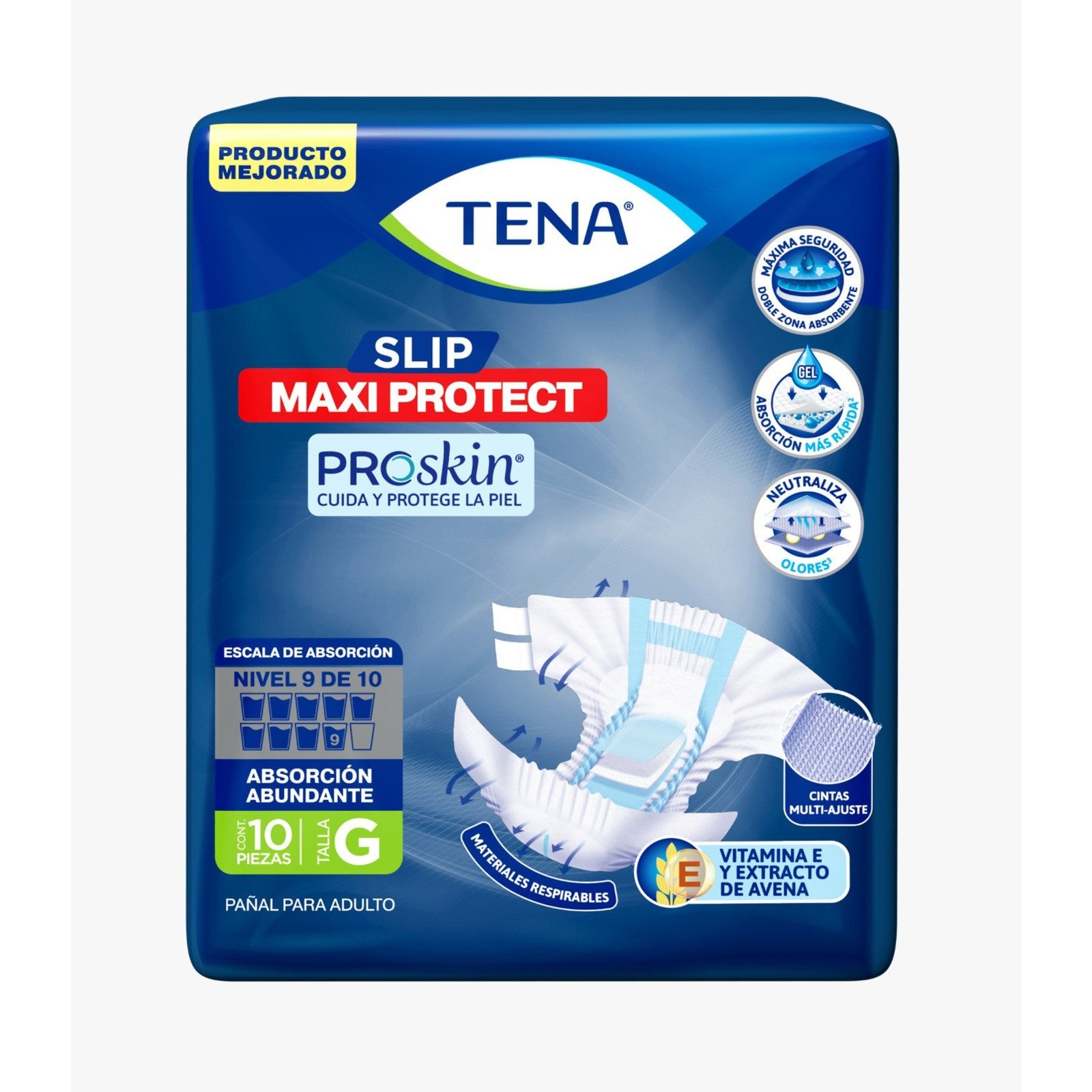 Diapers for Adult TENA Slip Maxi Protect Size:G 10 Pieces