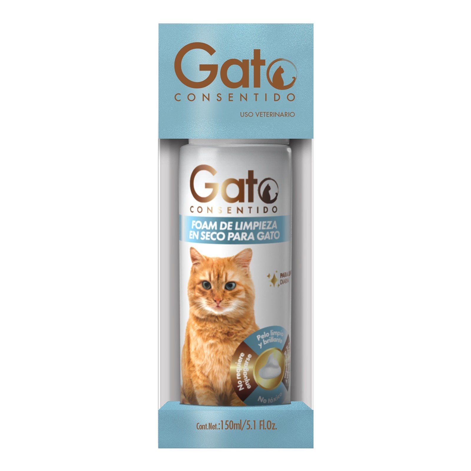 CAT CONSENTIDO Foam Cleansing in Dry 150 ml