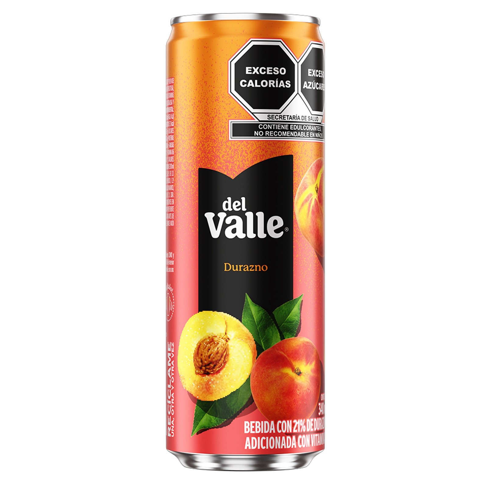 valle nectar durazno Can 340 ml alum nr (sleek can)
