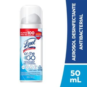 Lysol On The Go Desinfectante Antibacterial for Superficies Crisp Linen 50 ml