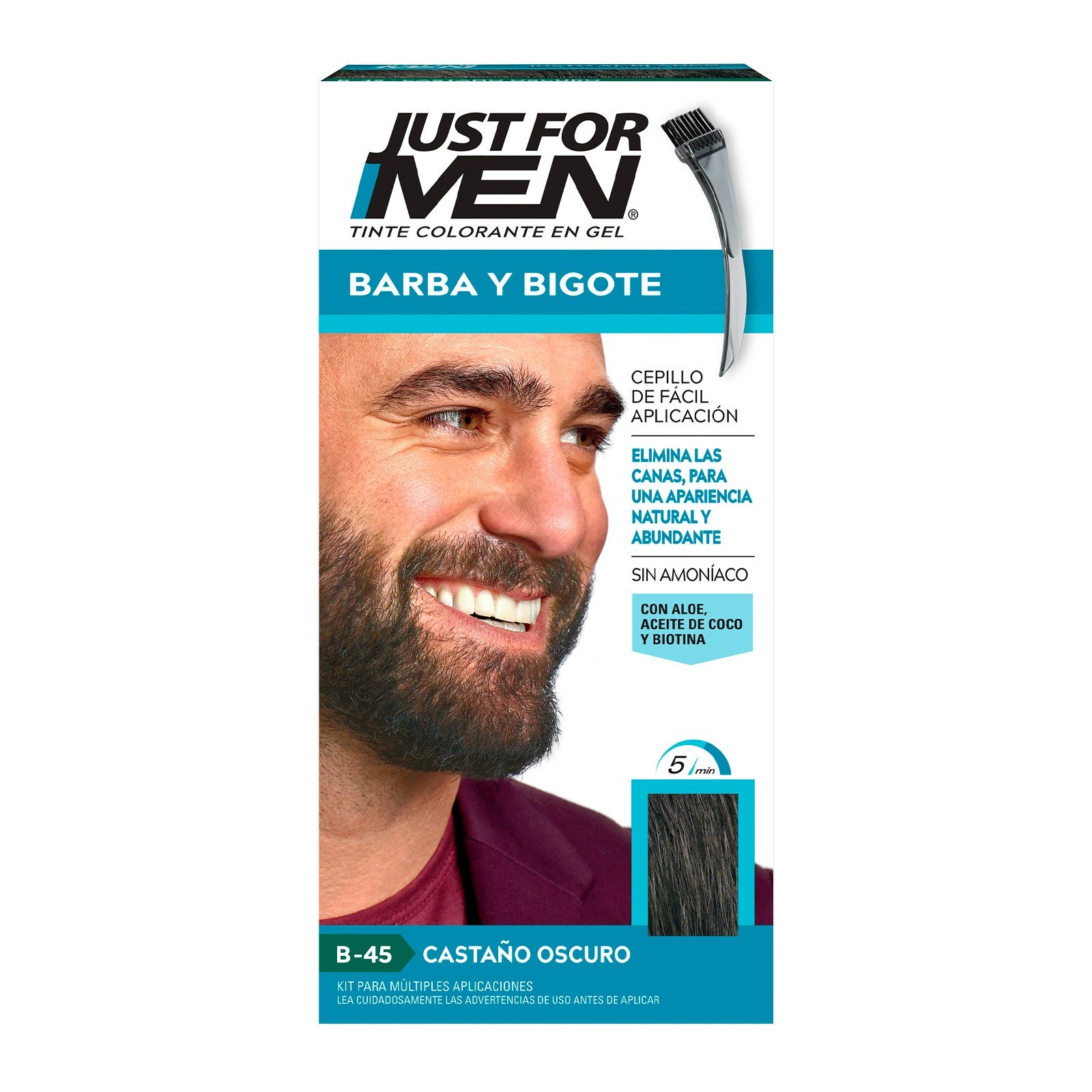 Just For Men Beard & Bigote Chestnut Brown Obscuro