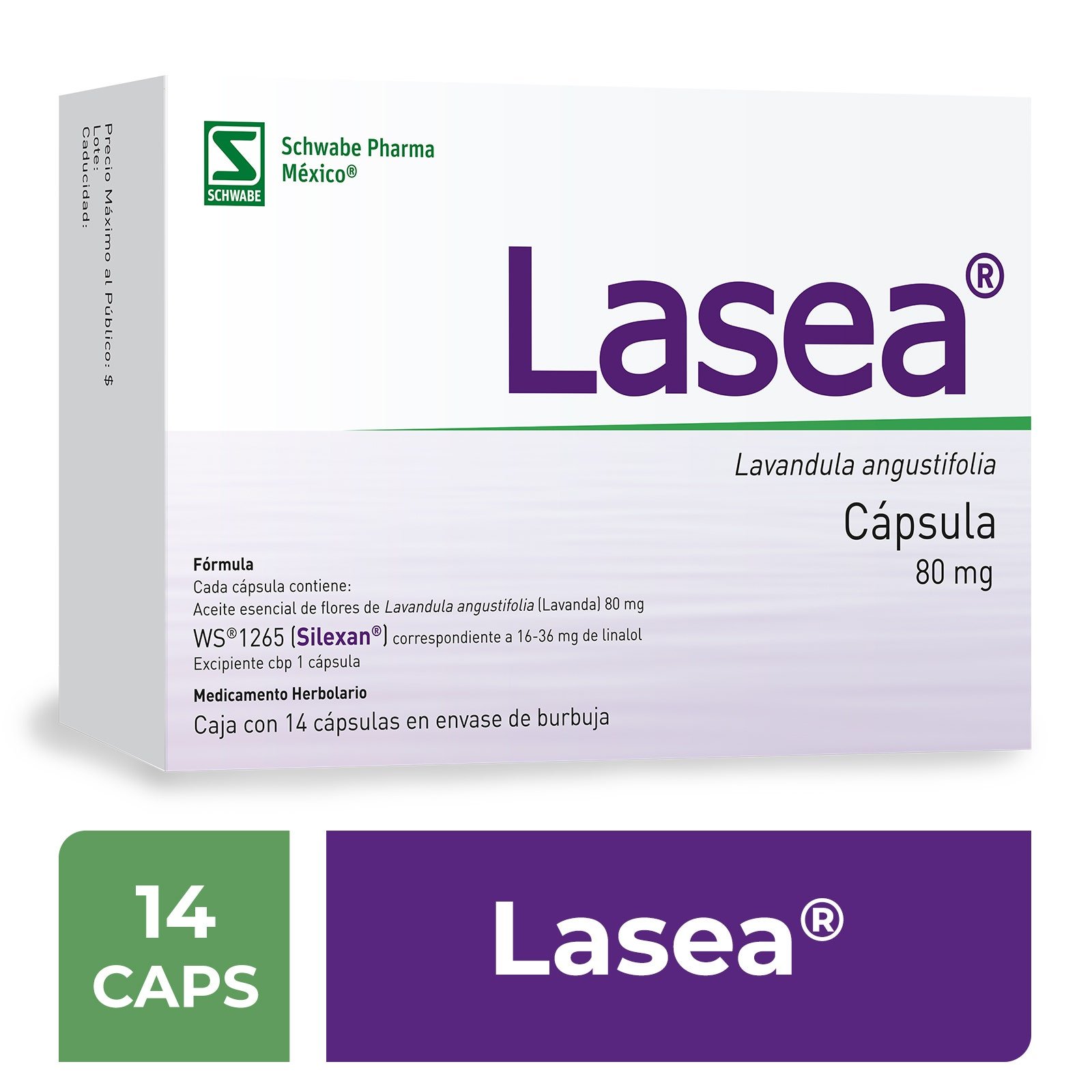 Lasea 80 mg 14 Capsules
