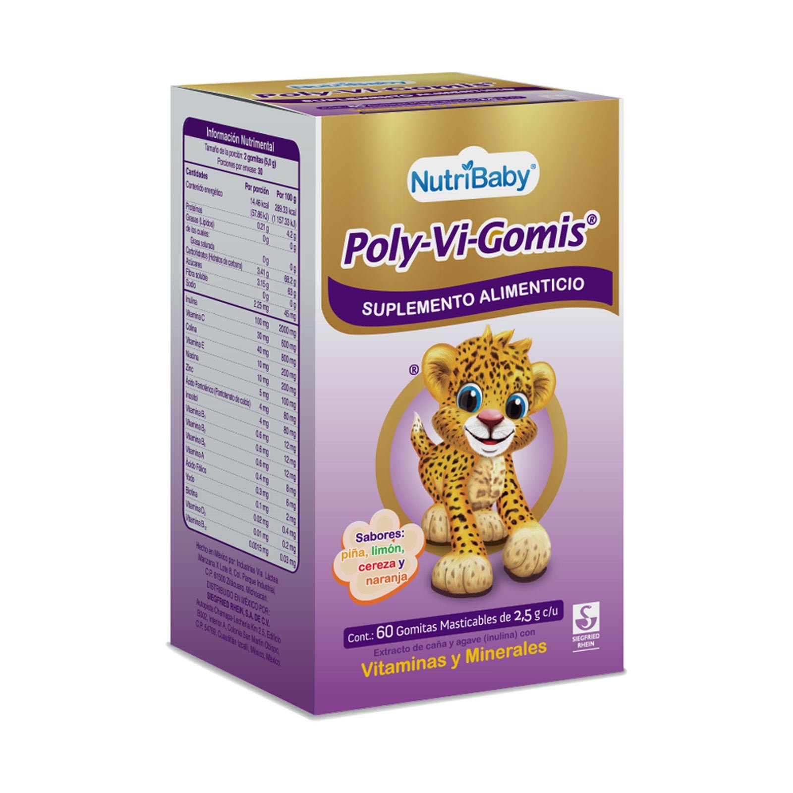 Poly-Vi-Gomis Bottle with 60 gomitas