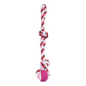 FANCY PETS Toy jaladera Double nudo with Ball tenis Pal Thread