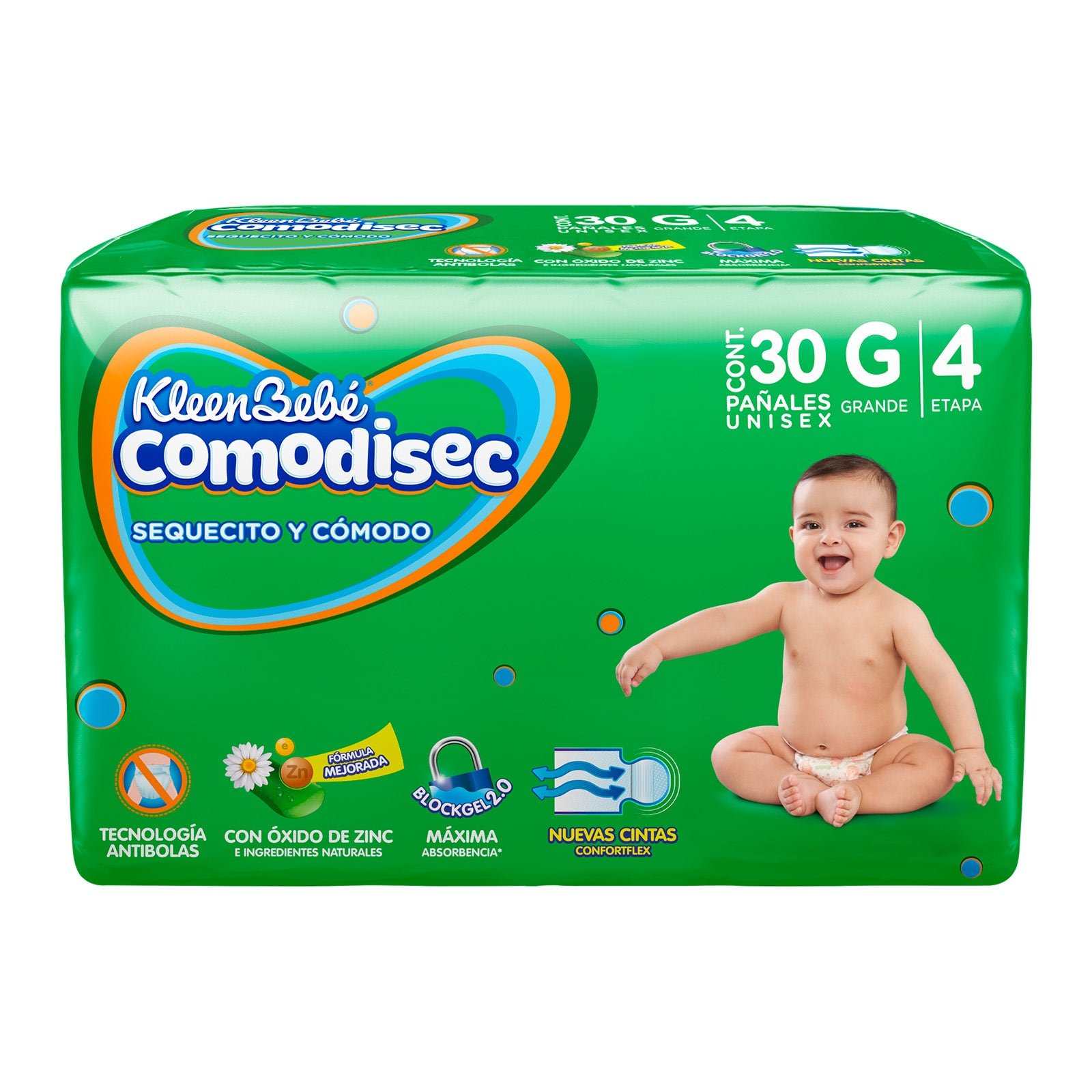Diaper Kleenbebé Comodisec Large, 30 pcs