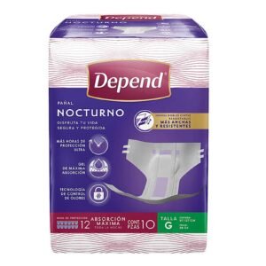 Diaper for Adults Depend Overnight Size Large with 10 pcs