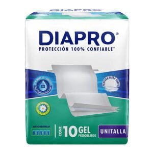 Diaper Diapro Predoblado Gel 10 pcs
