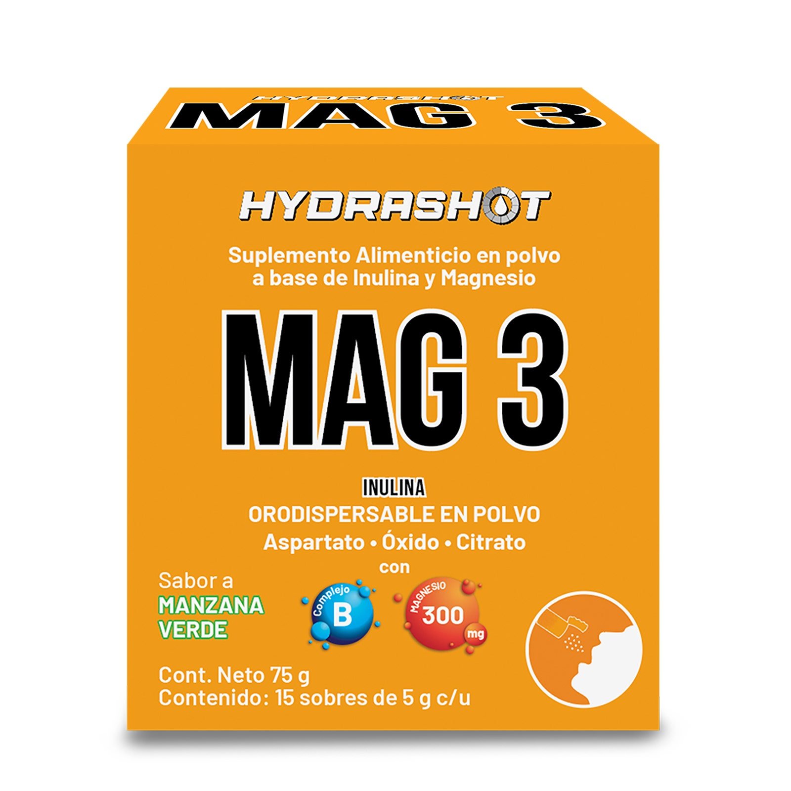 Hydrashot Mag 3 Box with 15 Sachets
