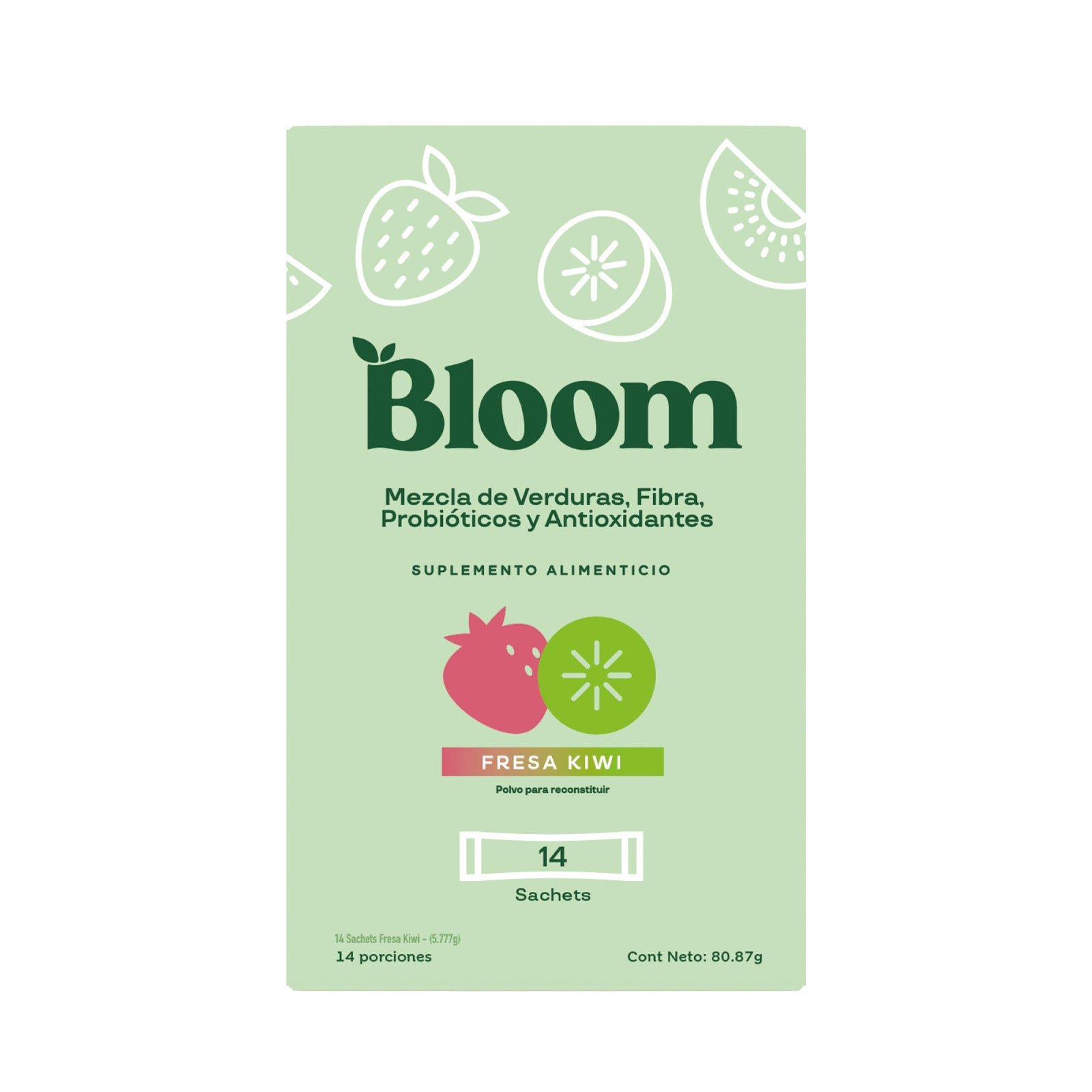 Bloom Strawberry Kiwi 14 Sticks