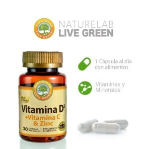 Naturelab Vitamin D3+Vitamin C+Zinc 30 Capsules