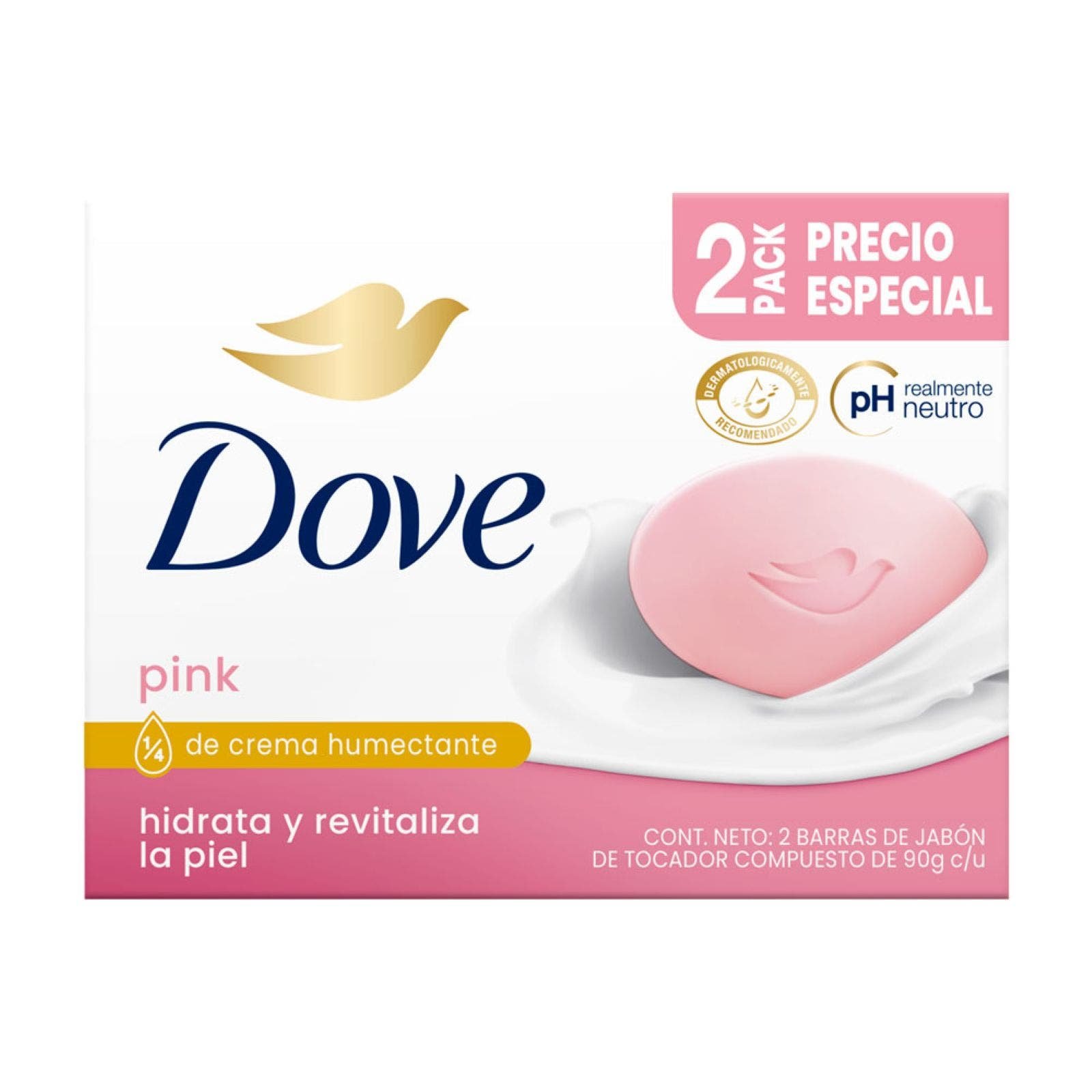 Soap Dove Pink 2 Pack 90g