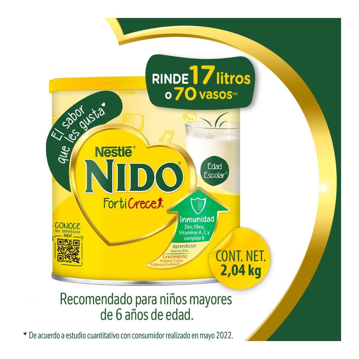NIDO Forticrece Milk Can 2.04 kg