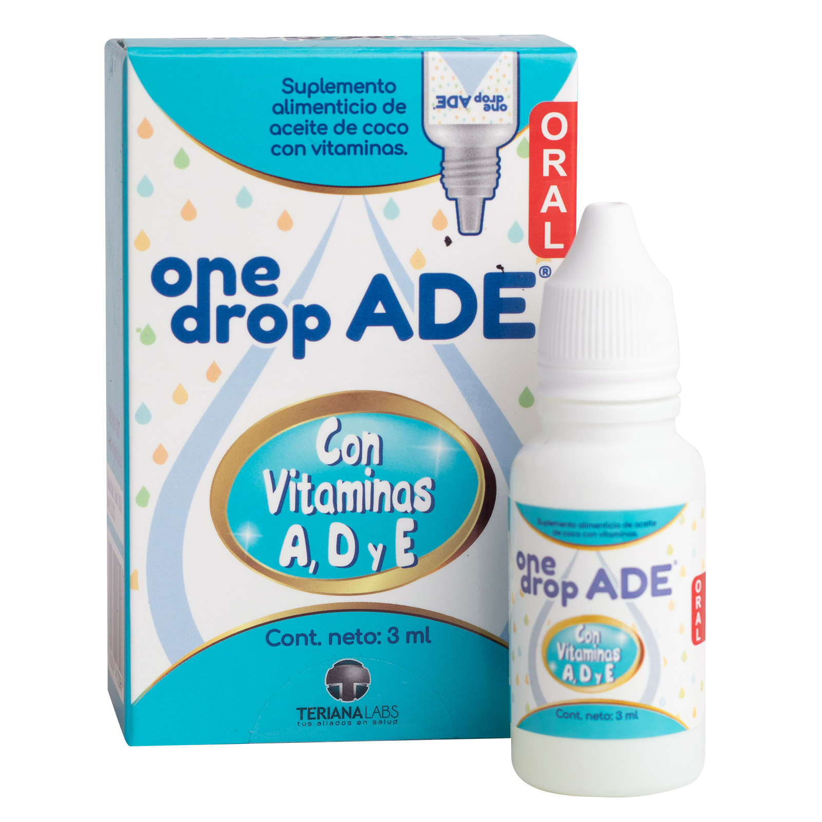 Onedrop Ade, Vitamin A,D & &, Solution 3 ml