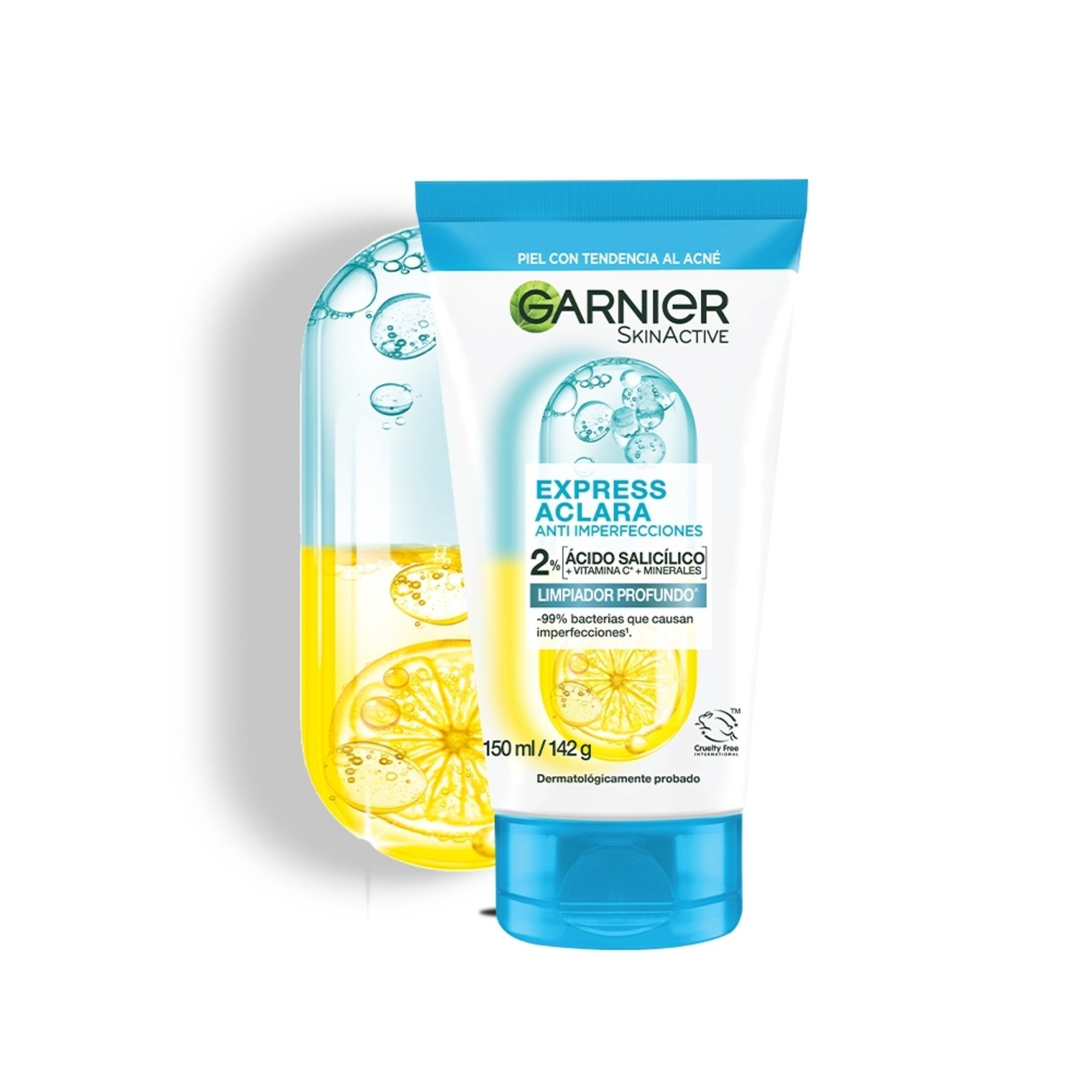 Garnier Express Brightens Exfoliating Anti Acne 150 ml