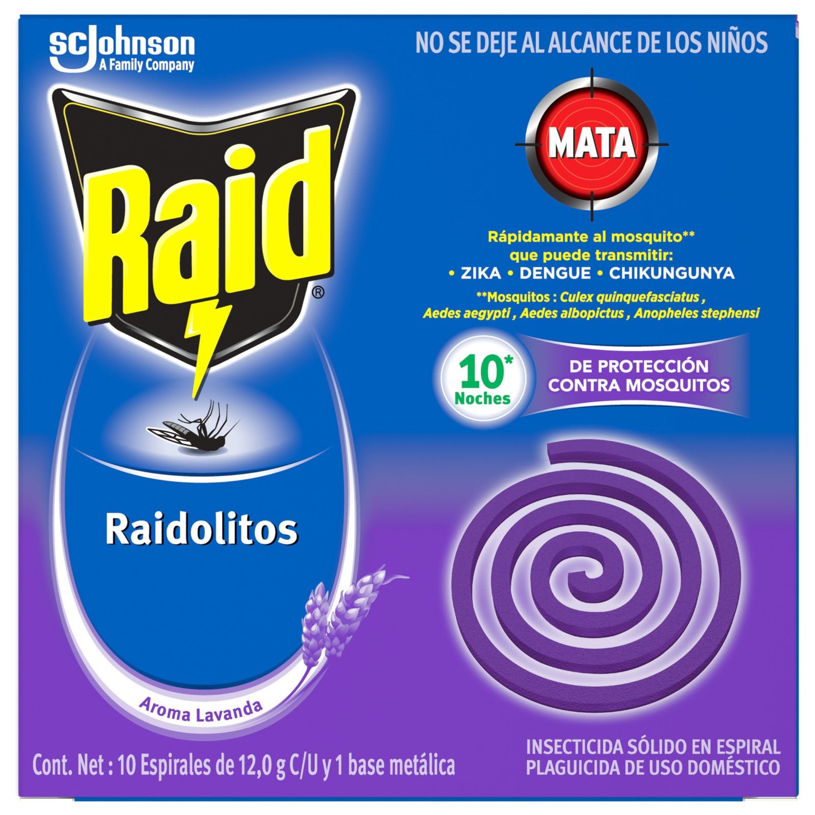 Raidolitos Lavanda Espirales 10 Units
