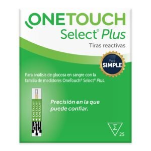 Tiras reactivas OneTouch® Select® Plus Simple 25 Pieces