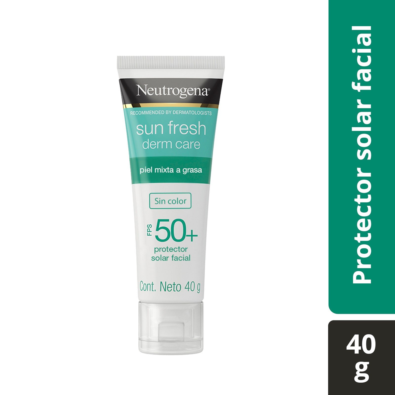 Sunscreen Facial without Color Neutrogena Sun Fresh Derm Care Niacinamida FPS50+ 40g