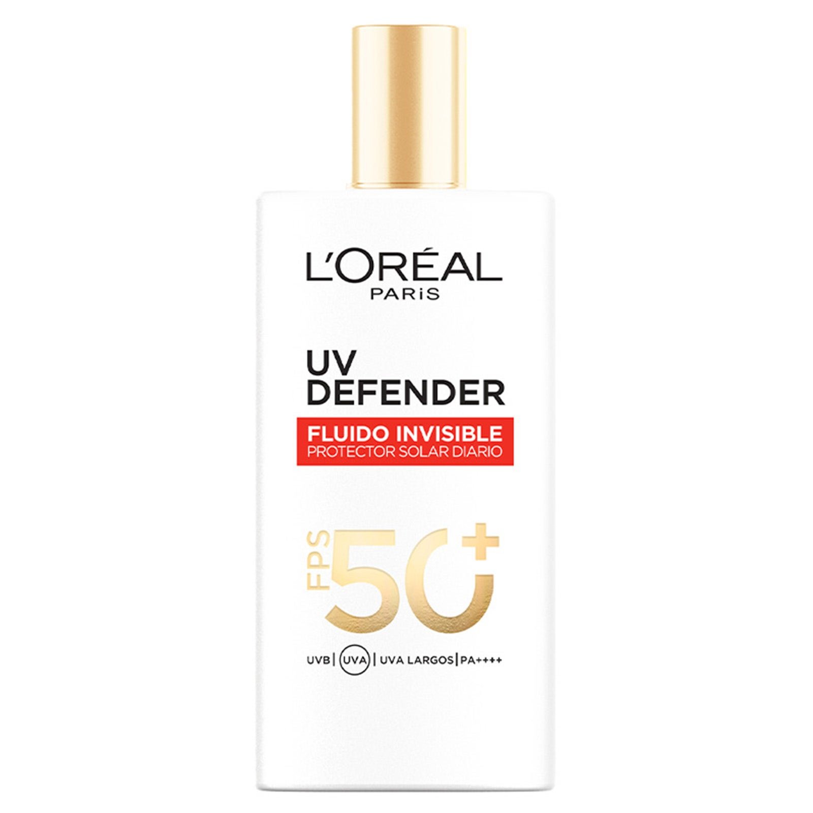 L'Oreal Cream Facial Uv Defender Fluido Invisible SPF 50, 40 g